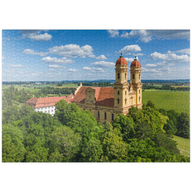 Darstellung des Puzzle Motivs Wallfahrtskirche Schönenberg bei Ellwangen - Puzzleteile: 1000