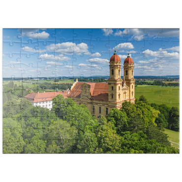 puzzleplate Wallfahrtskirche Schönenberg bei Ellwangen 100 Puzzle