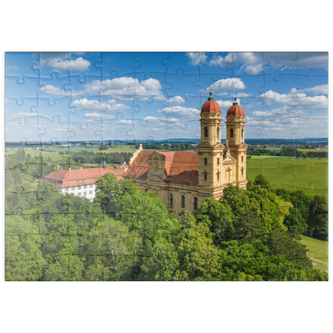 puzzleplate Wallfahrtskirche Schönenberg bei Ellwangen 100 Puzzle