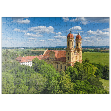puzzleplate Wallfahrtskirche Schönenberg bei Ellwangen 200 Puzzle