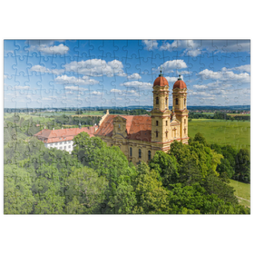 Darstellung des Puzzle Motivs Wallfahrtskirche Schönenberg bei Ellwangen - Puzzleteile: 200