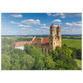 Darstellung des Puzzle-Motivs Wallfahrtskirche Schönenberg bei Ellwangen – Puzzleteile: 500