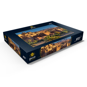 Darstellung des Puzzle Motivs Morgenstimmung am Lehmdorf Ait Ben Haddou, Hoher Atlas - Puzzleteile: 1000