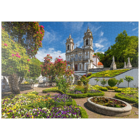 Darstellung des Puzzle-Motivs Wallfahrtskirche Bom Jesus do Monte bei Braga, Portugal – Puzzleteile: 1000