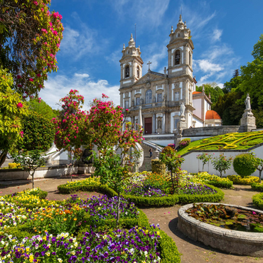 Wallfahrtskirche Bom Jesus do Monte bei Braga, Region Norte, Portugal 1000 Puzzle 3D Modell
