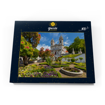 Wallfahrtskirche Bom Jesus do Monte bei Braga, Region Norte, Portugal 100 Puzzle Schachtel Ansicht3