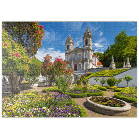 Darstellung des Puzzle-Motivs Wallfahrtskirche Bom Jesus do Monte bei Braga, Portugal – Puzzleteile: 500