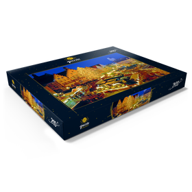 Darstellung des Puzzle Motivs Weihnachtsmarkt auf dem Römerberg, Frankfurt am Main - Puzzleteile: 200