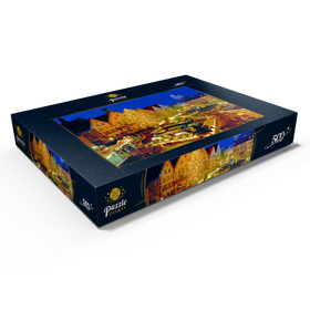 Alternative Darstellung des Puzzle-Motivs Weihnachtsmarkt auf dem Römerberg, Frankfurt am Main – Puzzleteile: 500