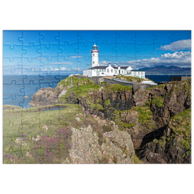 Darstellung des Puzzle Motivs Leuchtturm Fanad Head, Halbinsel Fanad, Irland - Puzzleteile: 100
