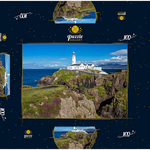 Leuchtturm Fanad Head, Halbinsel Fanad, Irland 100 Puzzle Schachtel 3D Modell