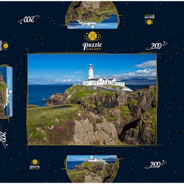 Leuchtturm Fanad Head, Halbinsel Fanad, Irland 200 Puzzle Schachtel 3D Modell