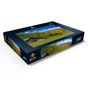 Darstellung des Puzzle Motivs Bauernhaus bei Kasern, Ahrntal, Trentino-Südtirol - Puzzleteile: 1000