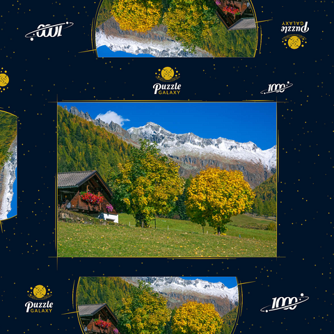 Bauernhaus bei Kasern, Ahrntal, Trentino-Südtirol 1000 Puzzle Schachtel 3D Modell
