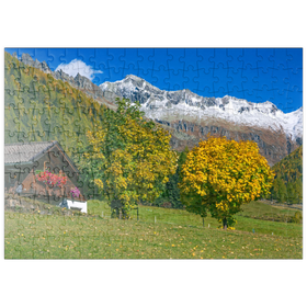Darstellung des Puzzle-Motivs Bauernhaus bei Kasern, Ahrntal, Trentino-Südtirol – Puzzleteile: 200