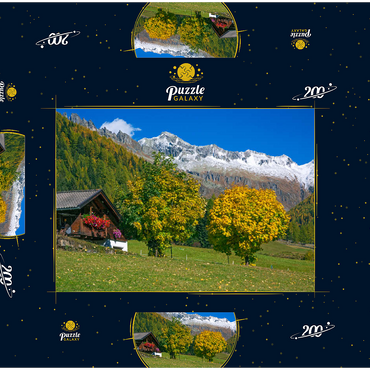Bauernhaus bei Kasern, Ahrntal, Trentino-Südtirol 200 Puzzle Schachtel 3D Modell