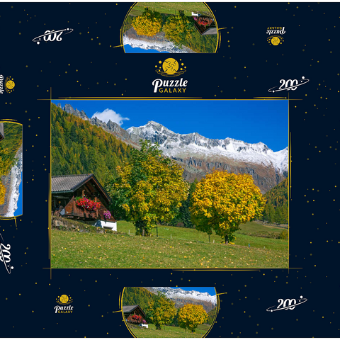 Bauernhaus bei Kasern, Ahrntal, Trentino-Südtirol 200 Puzzle Schachtel 3D Modell