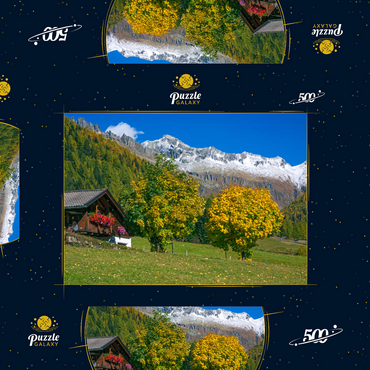 Bauernhaus bei Kasern, Ahrntal, Trentino-Südtirol 500 Puzzle Schachtel 3D Modell
