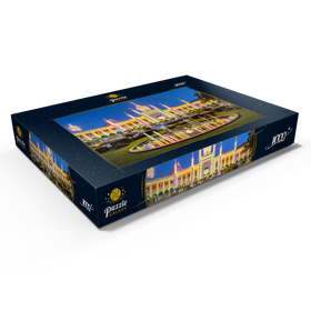 Darstellung des Puzzle Motivs Maurischer Palast am Abend im Vergnügungspark - Puzzleteile: 1000