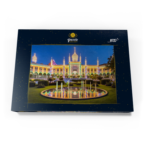 Maurischer Palast am Abend im Vergnügungspark 1000 Puzzle Schachtel Ansicht3