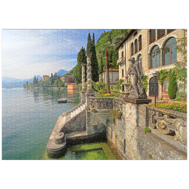 puzzleplate Villa Monastero, Varenna, Comer See, Provinz Lecco, Lombardei, Italien 1000 Puzzle