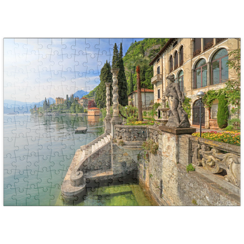 puzzleplate Villa Monastero, Varenna, Comer See, Provinz Lecco, Lombardei, Italien 200 Puzzle