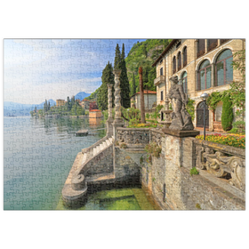 Darstellung des Puzzle-Motivs Villa Monastero, Varenna, Comer See, Lombardei, Italien – Puzzleteile: 500