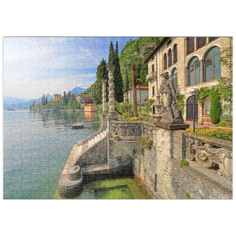 puzzleplate Villa Monastero, Varenna, Comer See, Provinz Lecco, Lombardei, Italien 500 Puzzle