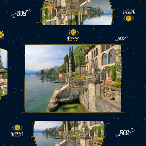 Villa Monastero, Varenna, Comer See, Provinz Lecco, Lombardei, Italien 500 Puzzle Schachtel 3D Modell