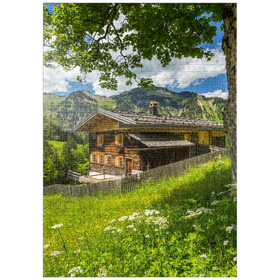 Darstellung des Puzzle-Motivs Bergbauernhof in Gerstruben bei Oberstdorf – Puzzleteile: 1000