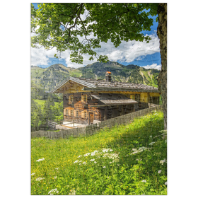 Darstellung des Puzzle-Motivs Bergbauernhof in Gerstruben bei Oberstdorf – Puzzleteile: 200