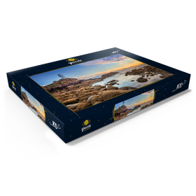 Darstellung des Puzzle Motivs Leuchtturm am Corbiere Point, St. Brelade, Insel Jersey - Puzzleteile: 100