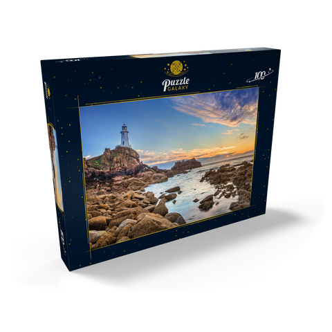 Leuchtturm am Corbiere Point, St. Brelade, Insel Jersey, Kanalinseln, Großbritannien 100 Puzzle Schachtel Ansicht2
