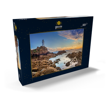 Leuchtturm am Corbiere Point, St. Brelade, Insel Jersey, Kanalinseln, Großbritannien 500 Puzzle Schachtel Ansicht2