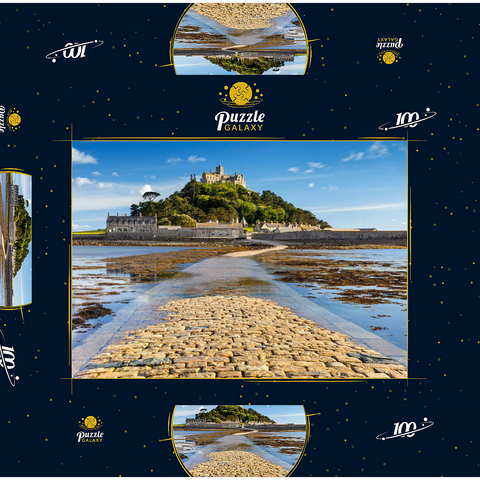 St Michael's Mount, Marazion bei Penzance, Penwith Peninsula, Cornwall, England 100 Puzzle Schachtel 3D Modell