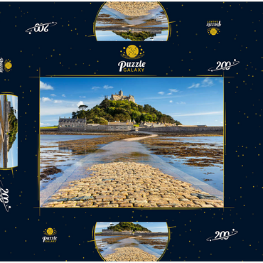 St Michael's Mount, Marazion bei Penzance, Penwith Peninsula, Cornwall, England 200 Puzzle Schachtel 3D Modell