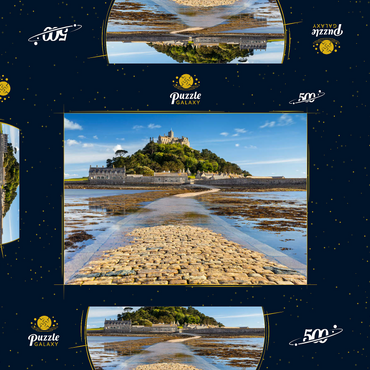 St Michael's Mount, Marazion bei Penzance, Penwith Peninsula, Cornwall, England 500 Puzzle Schachtel 3D Modell