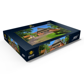 Darstellung des Puzzle Motivs Freilichtmuseum Ammerländer Bauernhaus im Kurpark, Bad Zwischenahn - Puzzleteile: 1000