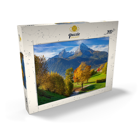 Naturerlebnisweg bei Bischofswiesen nahe Berchtesgaden mit Blick zum Watzmann 200 Puzzle Schachtel Ansicht2