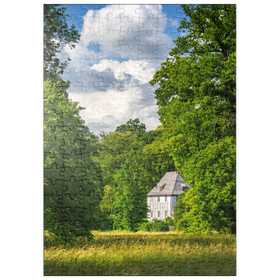 Darstellung des Puzzle Motivs Goethes Gartenhaus im Park an der Ilm - Puzzleteile: 200