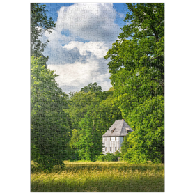 Darstellung des Puzzle Motivs Goethes Gartenhaus im Park an der Ilm - Puzzleteile: 500