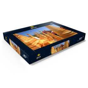 Darstellung des Puzzle Motivs Shwe-Indein-Pagode beim Dorf Indein am Inle See, Myanmar - Puzzleteile: 100