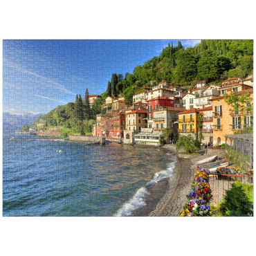 puzzleplate Varenna am Comer See, Provinz Lecco, Lombardei, Italien 1000 Puzzle