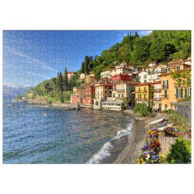 Darstellung des Puzzle-Motivs Varenna am Comer See, Provinz Lecco, Lombardei, Italien – Puzzleteile: 500