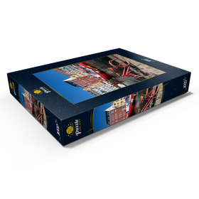 Darstellung des Puzzle Motivs Stichkanal Nyhavn im Stadtteil Frederiksstaden - Puzzleteile: 1000