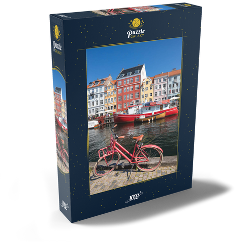 Stichkanal Nyhavn im Stadtteil Frederiksstaden 1000 Puzzle Schachtel Ansicht2