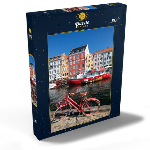 Stichkanal Nyhavn im Stadtteil Frederiksstaden 100 Puzzle Schachtel Ansicht2