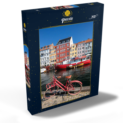 Stichkanal Nyhavn im Stadtteil Frederiksstaden 200 Puzzle Schachtel Ansicht2