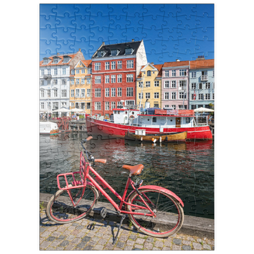 puzzleplate Stichkanal Nyhavn im Stadtteil Frederiksstaden 200 Puzzle