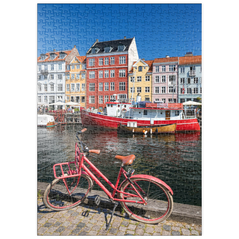 puzzleplate Stichkanal Nyhavn im Stadtteil Frederiksstaden 500 Puzzle